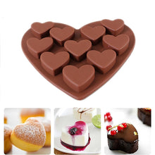 Load image into Gallery viewer, Cake Pans & Molds Love Heart Shaped Silicone Molds Fondant Cake Chocolate Mold
