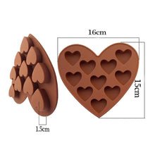 Load image into Gallery viewer, Cake Pans & Molds Love Heart Shaped Silicone Molds Fondant Cake Chocolate Mold