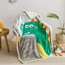 Load image into Gallery viewer, Berber Fleece Blanket Air Conditioning Blanket Sofa Blanket Thickened Children's Double-Layer Flannel