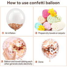 Lade das Bild in den Galerie-Viewer, 130PCs Rose Gold Sequins Combination Garland Birthday Party Wedding Decoration