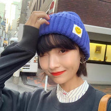 Lade das Bild in den Galerie-Viewer, Warm Winter Knit Beanie Hats Women Woolen Cap Korean Style Japanese Cute All-Match Unisex