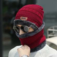 Lade das Bild in den Galerie-Viewer, Warm Winter Knit Beanie Hats Men's Cold-Proof Outdoor Cycling Earflaps Wool Woolen Cotton Women Unisex