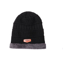 Lade das Bild in den Galerie-Viewer, Warm Winter Knit Beanie Hats Men's Cold-Proof Outdoor Cycling Earflaps Wool Woolen Cotton Women Unisex