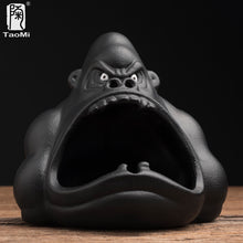 Lade das Bild in den Galerie-Viewer, Ashtray Gorilla Prevent Fly Ash Ceramic Home Living Room Trendy Car Ashtray