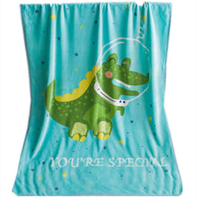 Load image into Gallery viewer, Flannel Single Layer Children's Blanket Cartoon Positioning Summer Air-Conditioning Kindergarten Nap Blanket
