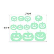 Lade das Bild in den Galerie-Viewer, 2PCs Halloween Glow Sticker Vampire Bat Witch Pumpkin