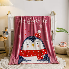 Load image into Gallery viewer, Flannel Children's Blanket Double-Layer Thickened Cloud Blanket Cartoon Coral Fleece Blanket