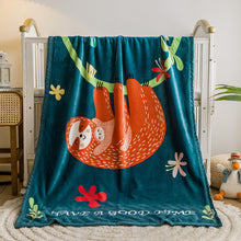 Load image into Gallery viewer, Flannel Children's Blanket Double-Layer Thickened Cloud Blanket Cartoon Coral Fleece Blanket