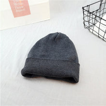 Lade das Bild in den Galerie-Viewer, Warm Winter Knit Beanie Hats Hat Women Autumn and Winter Thickening Soft All-Matching Woolen Hat Men Unisex