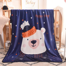 Load image into Gallery viewer, Flannel Single Layer Children's Blanket Cartoon Positioning Summer Air-Conditioning Kindergarten Nap Blanket