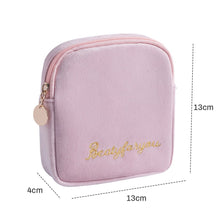 Lade das Bild in den Galerie-Viewer, 1Pc Mini Waterproof Flannel Storage Bag Coin Credit Card Cosmetics Cotton Strips Business Trip Travel