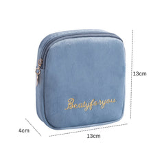 Lade das Bild in den Galerie-Viewer, 1Pc Mini Waterproof Flannel Storage Bag Coin Credit Card Cosmetics Cotton Strips Business Trip Travel