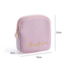 Lade das Bild in den Galerie-Viewer, 1Pc Mini Waterproof Flannel Storage Bag Coin Credit Card Cosmetics Cotton Strips Business Trip Travel