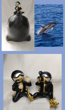 Load image into Gallery viewer, 18cm Diver Dolphin Whale Resin Key Candy Storage Box for Hall Table Decorations