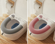Load image into Gallery viewer, 3pcs Toilet Seat Cover Pads Home Winter Closestool Cushion Cartoon Cute