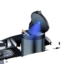 Lade das Bild in den Galerie-Viewer, Ashtray Car Creative Lid Car Cover LED Light Car Portable Metal Ashtray