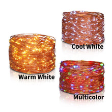 Load image into Gallery viewer, 10M 20M Led String Light Copper Wire Remote USB Battery Operated For Christmas Holiday Wedding Party Home Decor