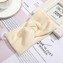 Lade das Bild in den Galerie-Viewer, 2pcs Fashion Female Knots Bow Hair Band Shiny Solid Color Velvet Headband Press Hair Headdress