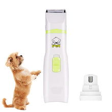 Lade das Bild in den Galerie-Viewer, 2 in 1 Pet Dog Cat Hair Trimmer Paw Nail Grinder Grooming Clippers Nail Cutter Hair Cutting Machine