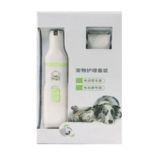 Lade das Bild in den Galerie-Viewer, 2 in 1 Pet Dog Cat Hair Trimmer Paw Nail Grinder Grooming Clippers Nail Cutter Hair Cutting Machine