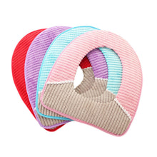 Load image into Gallery viewer, 3pcs Toilet Seat Cover Pads Corduroy Autumn and Winter Warm Pu Waterproof Plush Thicker Velcro