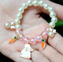 Load image into Gallery viewer, 2Pc Rainbow Beaded Children's Bracelet Cute Dripping Oil Alloy Christmas Children's Day Gifts for Girls