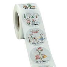 Load image into Gallery viewer, 2x500pcs Christmas Xmas 38mm Christmas Sealing Paste Envelope Merry Christmas Sticker Label tape