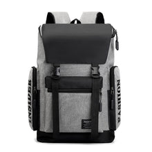 Lade das Bild in den Galerie-Viewer, Backpack Men's Korean-Style Fashion Casual Travel Bag College Students Bag Fashion