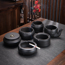 Load image into Gallery viewer, Ashtray Lid Men's Office Large Ceramic Living Room Printed Logo Ashtray