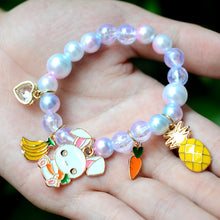 Load image into Gallery viewer, 2Pc Rainbow Beaded Children's Bracelet Cute Dripping Oil Alloy Christmas Children's Day Gifts for Girls