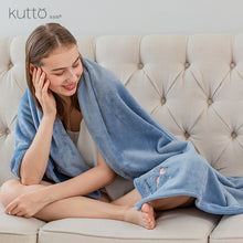 Load image into Gallery viewer, 100 * 150cm Cute Cartoon Embroidery Pattern Flannel Air Conditioning Blanket Office Nap Blanket