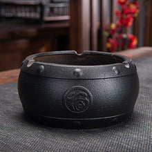 Load image into Gallery viewer, Ashtray Lid Men's Office Large Ceramic Living Room Printed Logo Ashtray