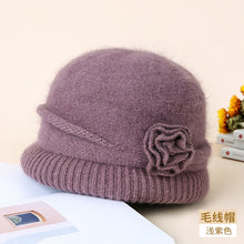 Load image into Gallery viewer, Warm Winter Knit Beanie Hats Middle-Aged and Elderly Hat Old Lady Dome Basin Women Cold-Proof Unisex