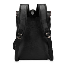 Load image into Gallery viewer, Backpack Retro Men Business Computer Travel Large Capacity Waterproof Leather shoulder bag