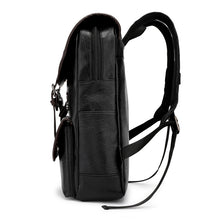 Load image into Gallery viewer, Backpack Retro Men Business Computer Travel Large Capacity Waterproof Leather shoulder bag