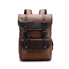 Load image into Gallery viewer, Backpack Retro Men Business Computer Travel Large Capacity Waterproof Leather shoulder bag