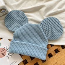 Lade das Bild in den Galerie-Viewer, Warm Winter Knit Beanie Hats Korean Cute Mickey Head Net Red Men and Women Unisex