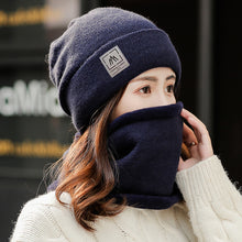 Lade das Bild in den Galerie-Viewer, Warm Winter Knit Beanie Hats Women's Autumn and Winter Fleece-Lined Thickened Earflaps Wool Warm Unisex