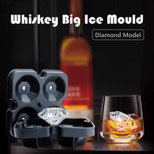 Load image into Gallery viewer, Silicone Mold 4-Piece Ice Tray Set 4 Square 4 Ball 4 Diamond Ice Cubes Mold Silicone