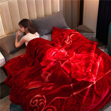 Load image into Gallery viewer, Gift Double Layer Warm Thickened Laschel Blanket Cover Blanket Winter Wedding Blanket