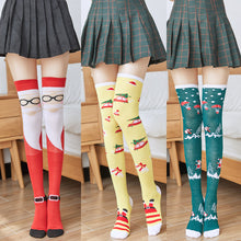 Lade das Bild in den Galerie-Viewer, 2x Halloween Xmas Christmas Gifts Decoration Christmas Stockings over the Knee Stockings Japanese Style Students