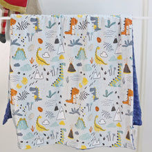 Lade das Bild in den Galerie-Viewer, Baby Coral Fleece Blanket Coral Fleece Soft Spring and Autumn Quilt Cartoon Double Layer Cover Blanket