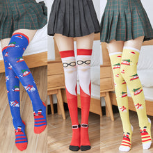Lade das Bild in den Galerie-Viewer, 2x Halloween Xmas Christmas Gifts Decoration Christmas Stockings over the Knee Stockings Japanese Style Students