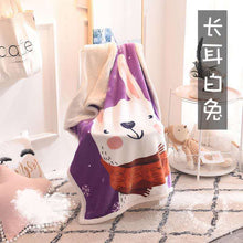 Lade das Bild in den Galerie-Viewer, Lambswool Children's Blanket Quilt Double Thick Flannel Nap Blanket Baby Cover Blanket