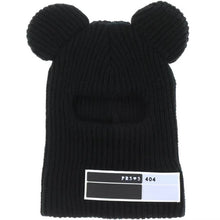 Lade das Bild in den Galerie-Viewer, Warm Winter Knit Beanie Hats Korean Style Wool Outdoor Ski Windproof Scarf Unisex