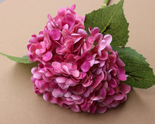 Load image into Gallery viewer, 3D Royal Grand Hydrangea Artificial Fake Flower Plants Home Decoration Wedding Bouquet