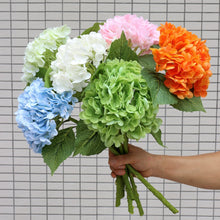 Load image into Gallery viewer, 3D Royal Grand Hydrangea Artificial Fake Flower Plants Home Decoration Wedding Bouquet