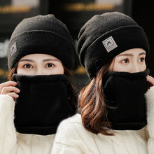 Lade das Bild in den Galerie-Viewer, Warm Winter Knit Beanie Hats Wool Fleece-Lined Women Ear Protection Korean Style Men Unisex