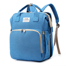 Lade das Bild in den Galerie-Viewer, Backpack Folding Mummy Bag Multi-Purpose Package Feeding Bottle Diaper