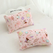 Lade das Bild in den Galerie-Viewer, Cartoon Animal Print Flannel Blanket Children Small Blanket Nap Blanket Knee Protection Blanket Bed Sheet